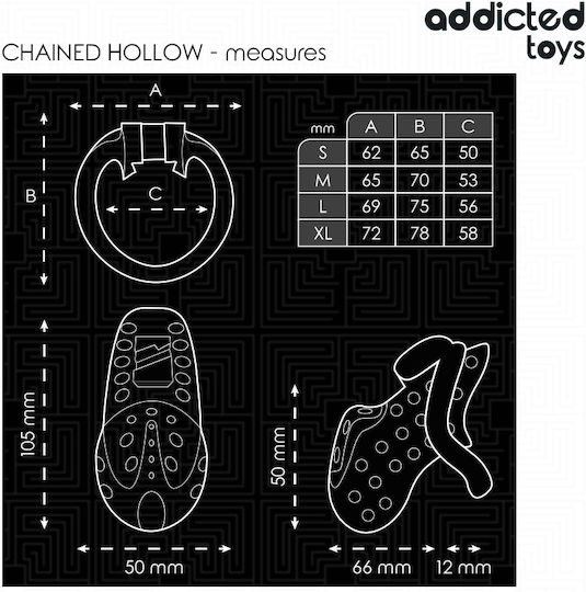 Addicted Toys Κλουβί Πέους σε Μαύρο Χρώμα