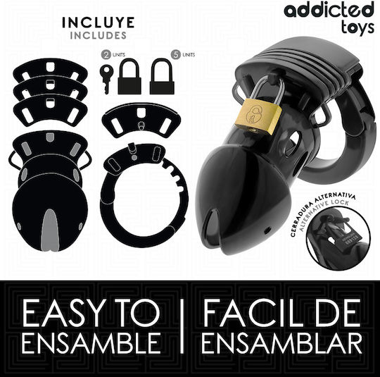 Addicted Toys Κλουβί Πέους σε Μαύρο Χρώμα
