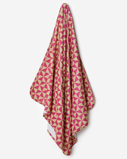 Yell-oh Strandtuch Dreiecke Rose