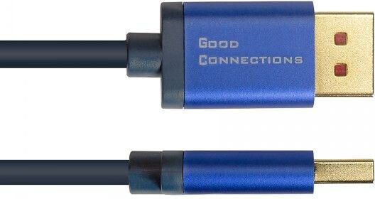 Alcasa Cable DisplayPort male - HDMI male 2m Μπλε