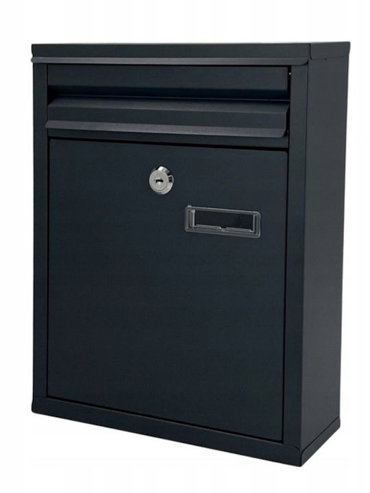Cutie Poștală pentru Exterior Inox în Culoarea Gri 32x8x25cm