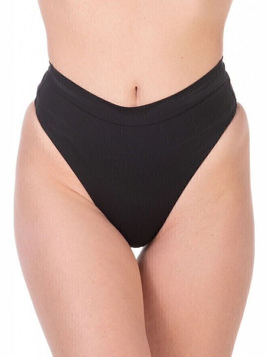 Bikini Slip High Waist Black
