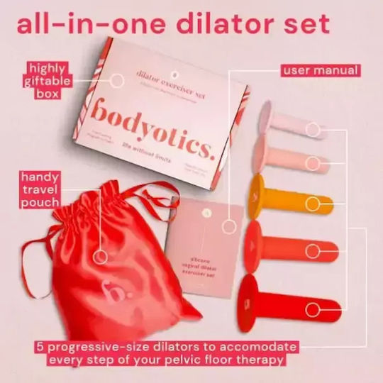 Silicone Vaginal Dilators Set of 5 Pieces Bodyotics