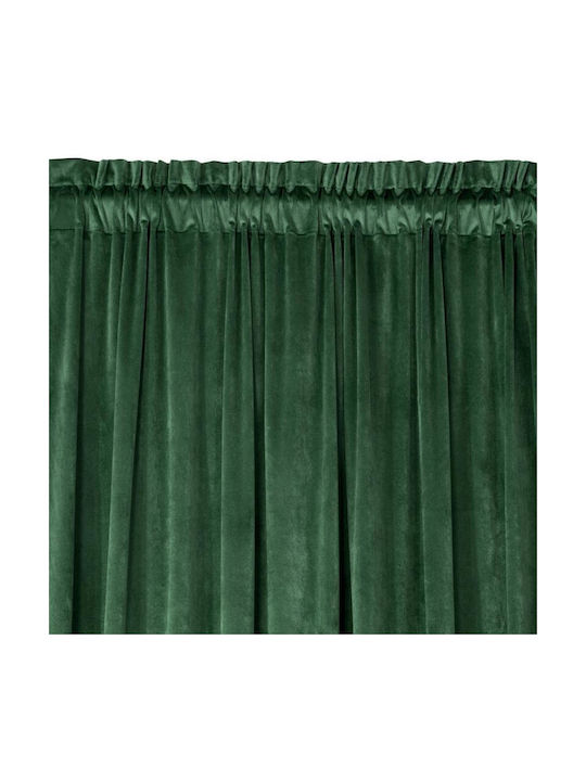 Eurofirany Κουρτίνα με Τρέσα Melanie Πράσινη 140x270εκ.