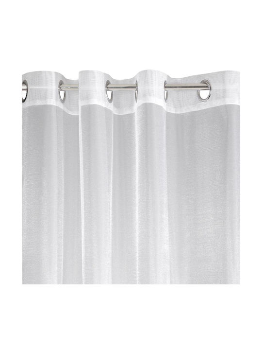 Eurofirany Vorhang mit Grommet Esel Weiß 250x350cm