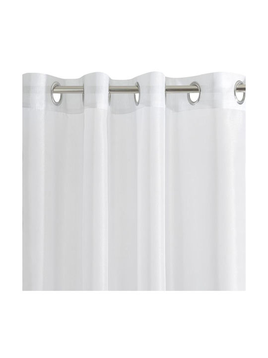 Eurofirany Vorhang mit Grommet Esel Weiß 250x350cm