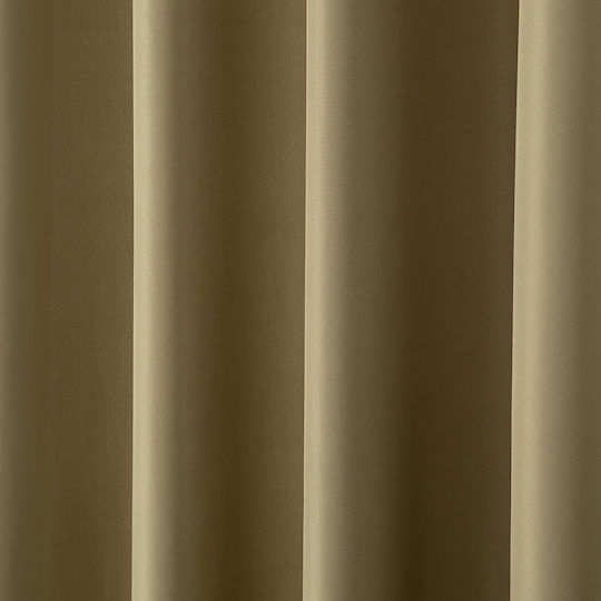 Beauty Home Curtain With Grommets Olive Green 150x260cm