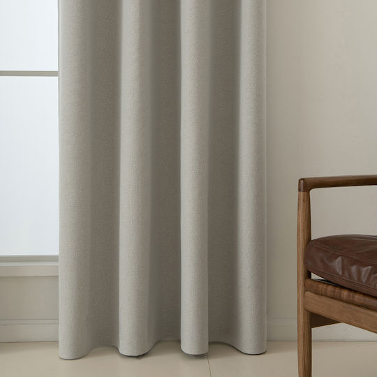 Beauty Home Verdunkelungsvorhang mit Grommets Total 8446 Ecru 140x270cm