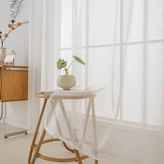Beauty Home Vorhang mit Grommets Sharp Art 8448 Ecru 140x270cm