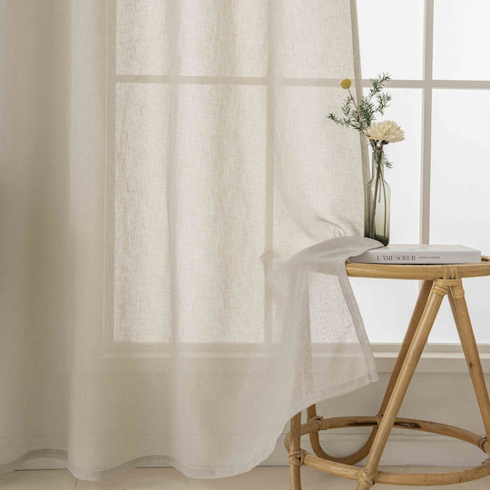 Beauty Home Perdea Cu Capse Fit Art 8447 Bej 140x270cm