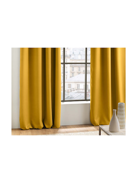 Spitishop Verdunkelungsvorhang mit Grommets L-c Occult Gelbe 135x280cm