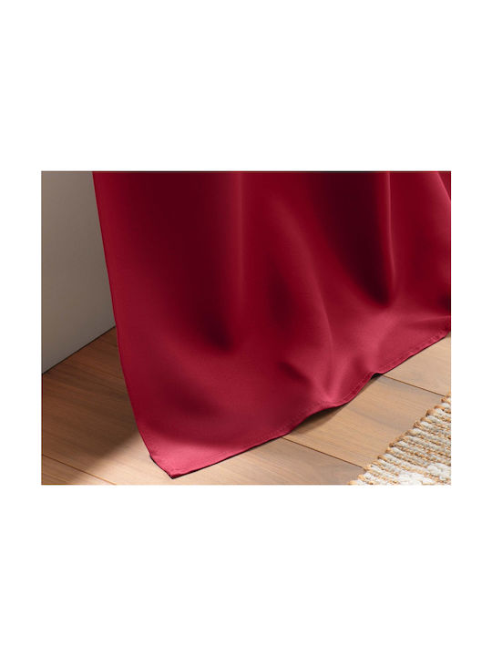 Douceur d'Intérieur Curtain Blackout Window with Grommet Red 135x280cm