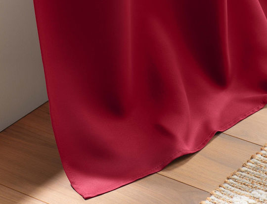 Douceur d'Intérieur Curtain Blackout Window with Grommet Red 135x280cm