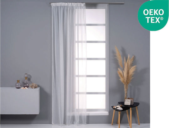 Easy Home Bianca Παραθύρου με Τρέσα Εκρού 270x140εκ.