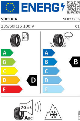 Superia 235/60R16 100V Autoreifen für Passagierfahrzeug 4 Jahreszeiten