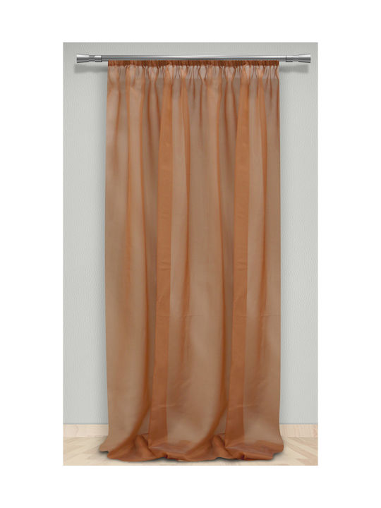 La Maison Blanche Curtain With Pencil Pleat 70285512 Orange 145x280cm