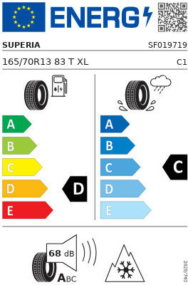 Superia 165/70R13 83T XL Allwetterreifen Für Passagierauto
