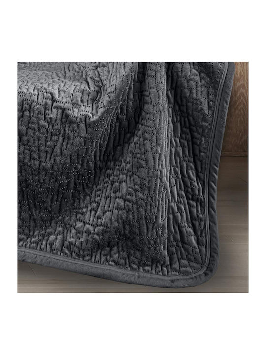 Guy Laroche Bolzano Decke Sherpa Couch 130x170cm Anthrazit