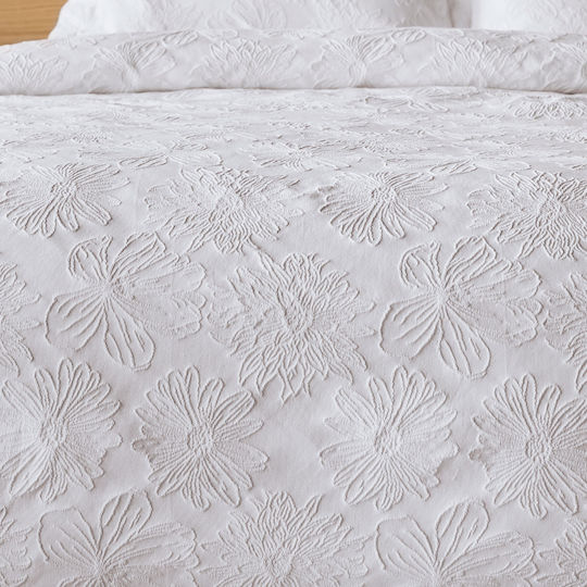 Kentia Soliman Κουβέρτα Πικέ King Size 260x260εκ.