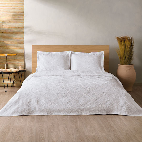 Kentia Soliman Κουβέρτα Πικέ King Size 260x260εκ.