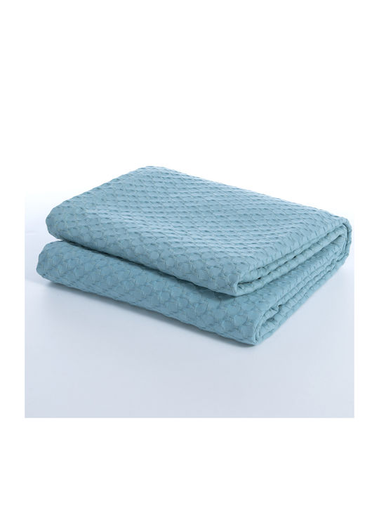 Nef-Nef Homeware Elmer Decke Piqué Moné 160x240cm Aqua