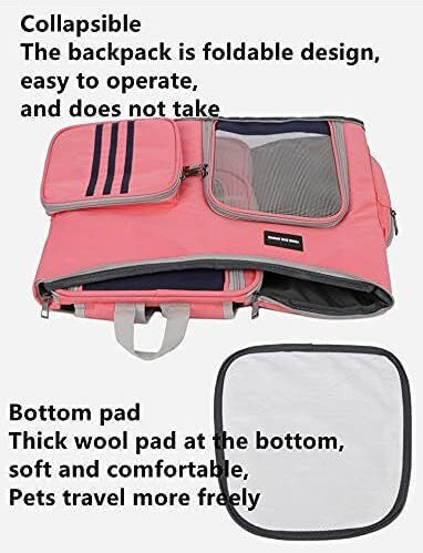 Rucsac Pentru Transport Câine/Pisică Până La 5kg Roz L40xL27xÎ25cm