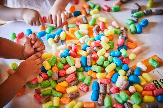 Playmais Children's Craft Classic Construction Sponges Corn Cards for Children 3+ Years 800pcs