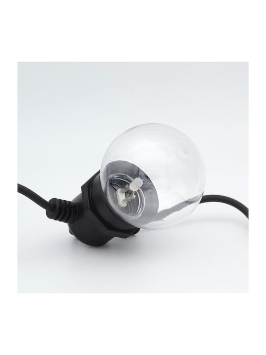 Luminite LED 4.9m. Albe Baterie tip Șir 1buc