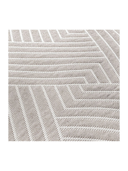 Guy Laroche Lupo Κουβέρτα Πικέ Ημίδιπλη 180x260εκ. Beige/ White