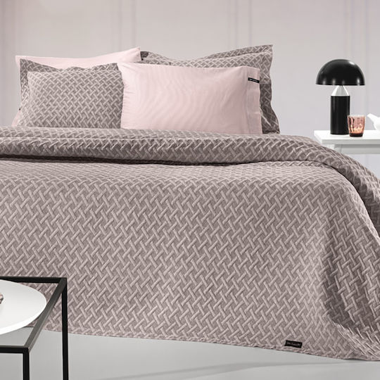 Guy Laroche Bello Κουβέρτα Πικέ Υπέρδιπλη 245x260εκ. Wenge