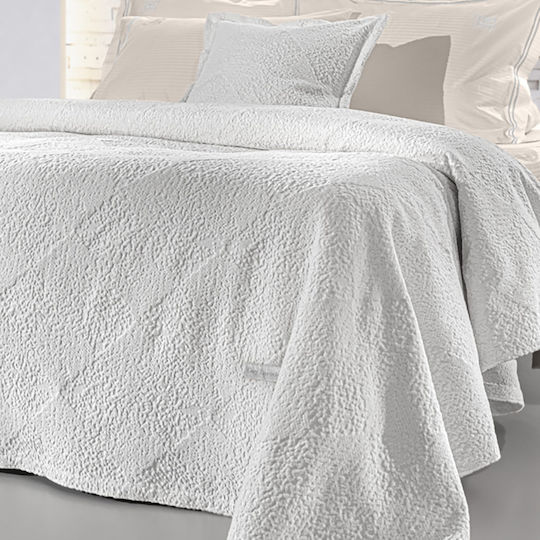Guy Laroche Portobello Pătură Șenilă King Size 260x250 cm Alb