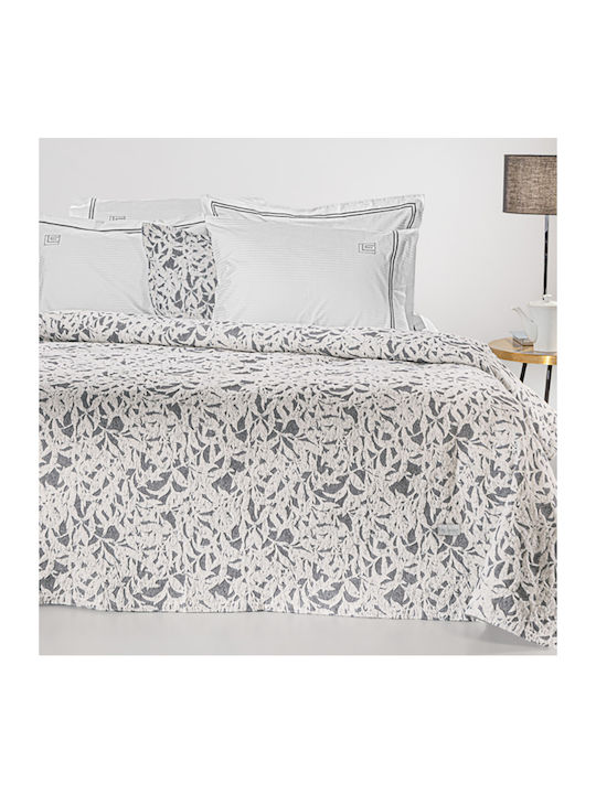 Guy Laroche Blossom Κουβέρτα Σενίλ King Size 260x250εκ. Smoke