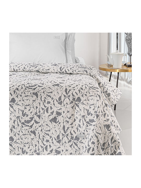 Guy Laroche Blossom Κουβέρτα Σενίλ King Size 260x250εκ. Smoke