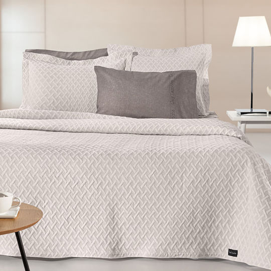 Guy Laroche Bello Pătură Piqué Superdublă 245x260 cm Ivoire