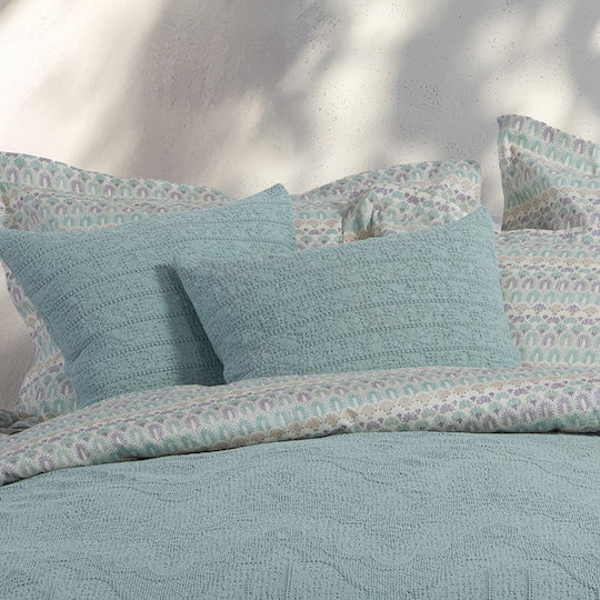 Nef-Nef Homeware Starige Одеяло Пике Двойно 230x250см Аква