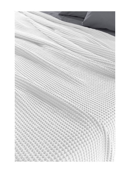 Guy Laroche Eternity Pique Blanket King Size 260x240cm Snow White