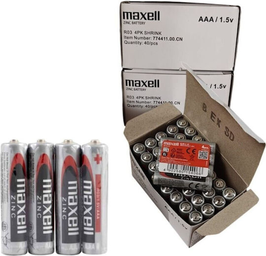 Maxell Zink-Batterien Zink AAA 1.5V 4Stück
