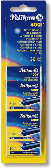 Pelikan 4001 5 Ανταλλακτικά Μελάνια για Πένα Μπλε