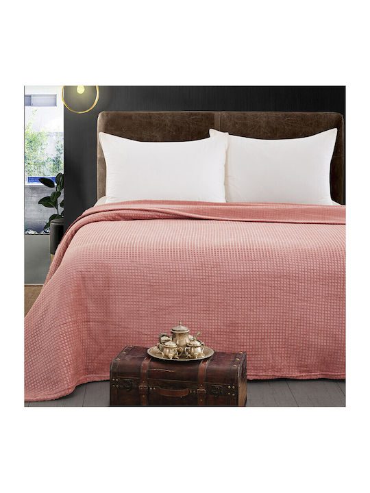 Beauty Home Fleece Blanket Double 220x240cm Peach 11551KBYD