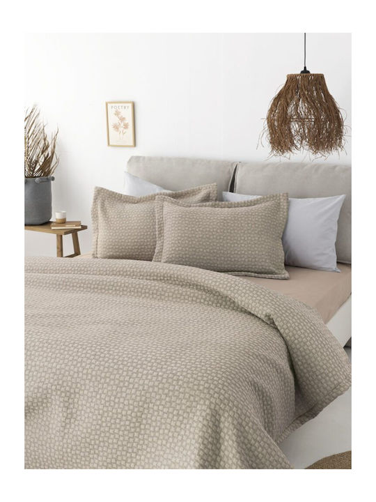 Palamaiki Daphne Κουβέρτα Πικέ Μονή 170x260εκ. Beige