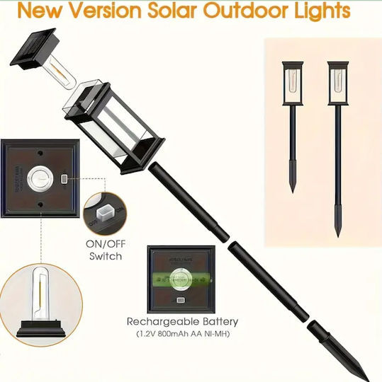 Spiked Solar Light Traffic light 5W with Cold White Light