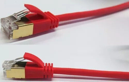Wantec S/FTP Kat.7 10Gbps Netzwerkkabel Ethernet 1m Rotes