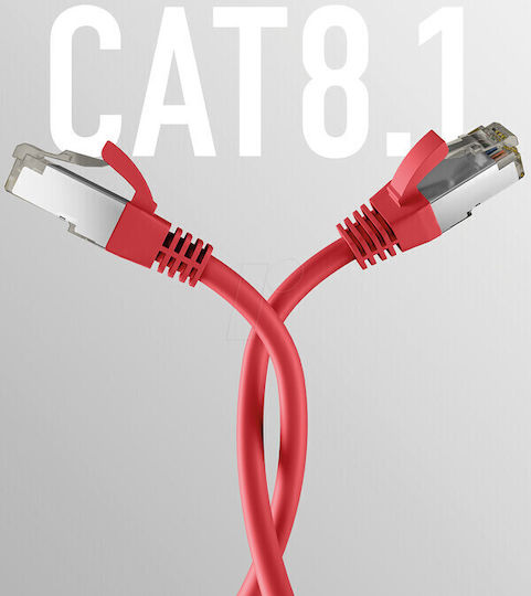 EFB S/FTP Cat.8.1 Καλώδιο Δικτύου Ethernet 20m Κόκκινο