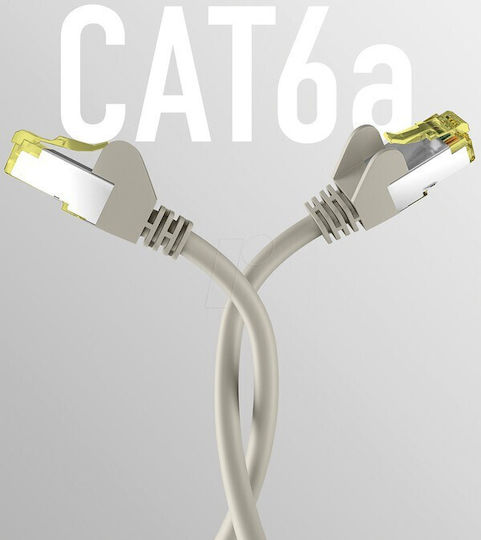 EFB S/FTP Cat.6a Ethernet Network Cable 10m Gray