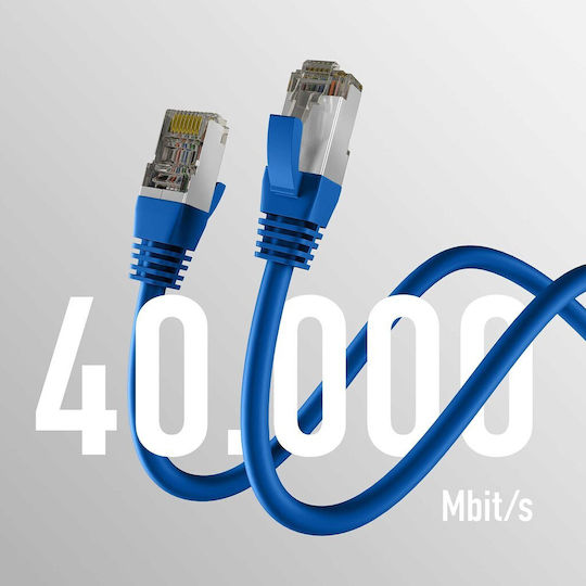 EFB S/FTP Cat.8.1 Καλώδιο Δικτύου Ethernet 5m Μπλε