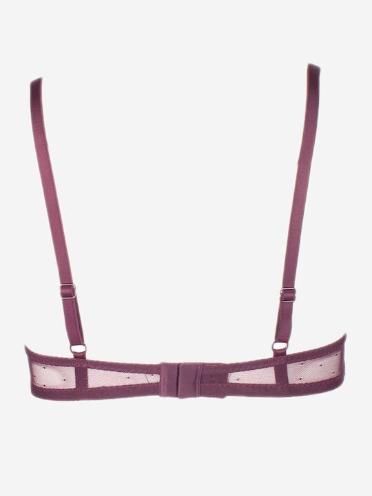 Norddiva Lace Underwear Set with Bra & Brazil Bordeaux