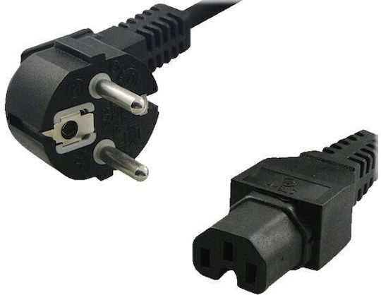 LogiLink IEC C15 - Schuko Cable 2m Μαύρο CP105