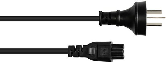 Alcasa IEC C5 - IEC C5 Кабел 1.8м Черен