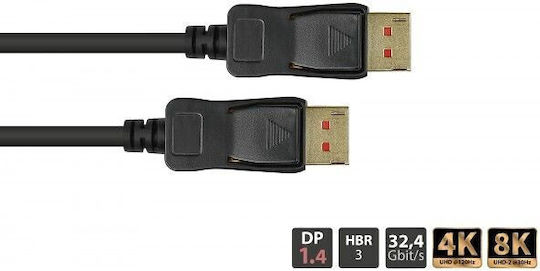 Alcasa Alcasa 4814-050s DisplayPort кабел 5 м черен