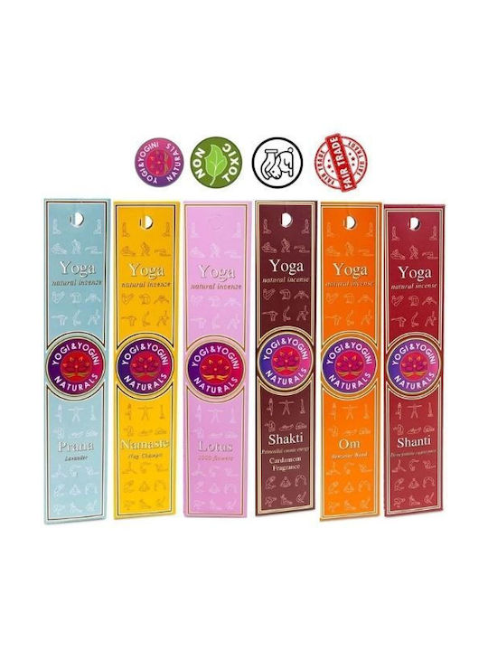 Yogi & Yogini Αρωματικά Sticks Namaste με Άρωμα Nag Champa 10τμχ